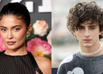 Kylie Jenner y Timothée Chalamet se besan por primera vez en público y confirman su relación