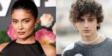Kylie Jenner y Timothée Chalamet se besan por primera vez en público y confirman su relación