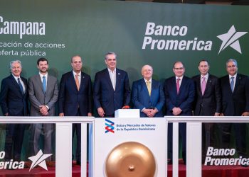 Presidente Abinader da campanazo y oficializa la apertura de colocación de la primera oferta pública de acciones preferentes de Banco Promerica