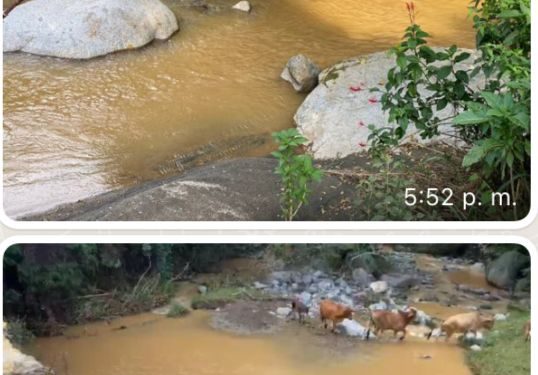 Sedimentos en Manabao: a consecuencia de las frecuentes lluvias y actividades agrícolas