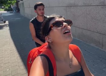 Influencer capta el momento preciso en el que atacan a Israel