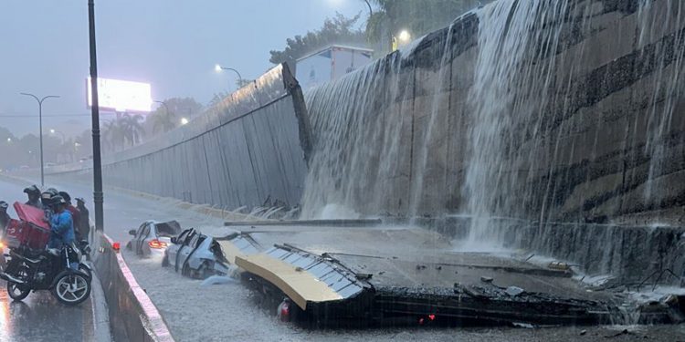 Se derrumban túneles construidos por gobierno del PLD en Santo Domingo con las lluvias