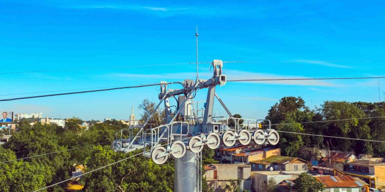 Inicia el tendido de cable Portante-Tractor en el Teleférico de Santiago