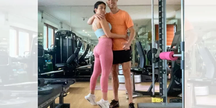 Georgina y Cristiano entrenando son puro fuego