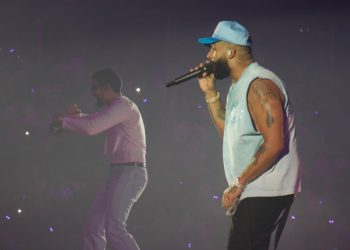 Bad Bunny, la gran sorpresa en el último de los tres conciertos de Eladio Carrión en Santo Domingo