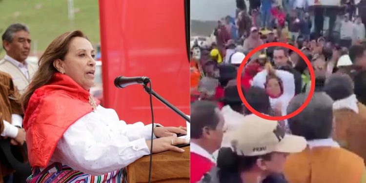 VIDEOS: Insultan y jalan el cabello a Dina Boluarte en Ayacucho