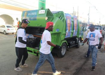 Equipo de Ulises Rodríguez realiza operativo de limpieza tras caravana del domingo