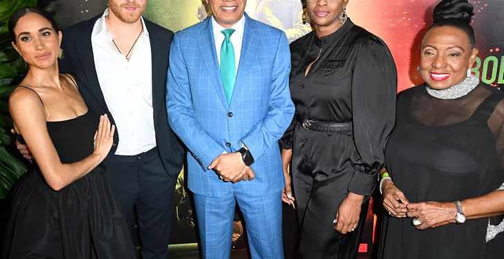 Meghan Markle y el príncipe Harry asisten a la premiere de la película de Bob Marley