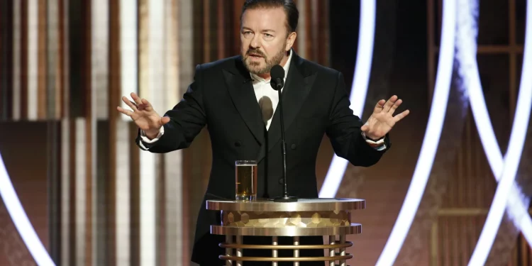 El día que Ricky Gervais incomodó a las élites de Hollywood con su referencia a la lista de Jeffrey Epstein