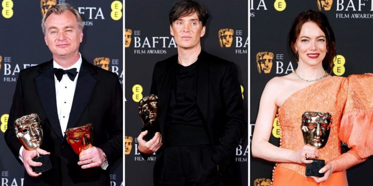 Oppenheimer arrasa en los BAFTA 2024