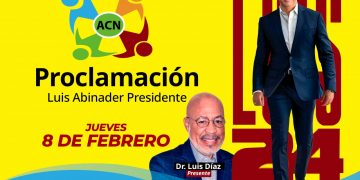 ACN proclamará a Luis Abinader candidato presidencial