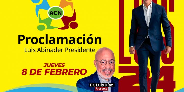 ACN proclamará a Luis Abinader candidato presidencial