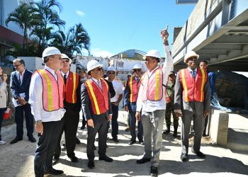 Presidente del TC y el ministro de Obras Públicas supervisan construcción sede de la alta corte