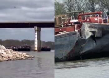 Otra embarcación choca contra un puente en Oklahoma cuatro días después del colapso en Baltimore