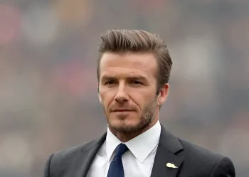 El posado sin camiseta de David Beckham