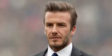 El posado sin camiseta de David Beckham