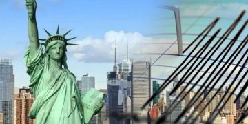 La Estatua de la Libertad en Nueva York por primera vez tiembla