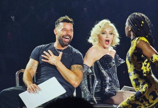 Ricky Martin tuvo una participación inédita y llena de erotismo en el concierto de Madonna en Miami