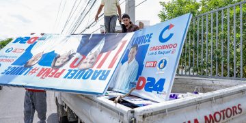 Alcalde de Santiago inicia operativo para retirar propaganda política tras elecciones