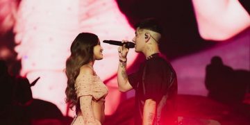 El romántico momento entre Duki y Emilia Mernes en su multitudinario show en España: “Te amo”
