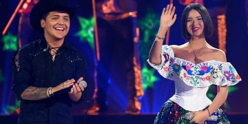 Ángela Aguilar muestra el tatuaje que se hizo en honor a Christian Nodal y dice que no están casados