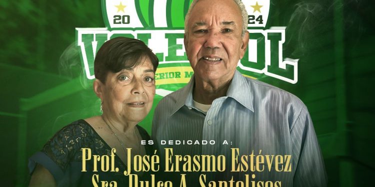 Dedican torneo de voleibol Sajoma 2024 al Prof. Estévez y Dulce Santelises