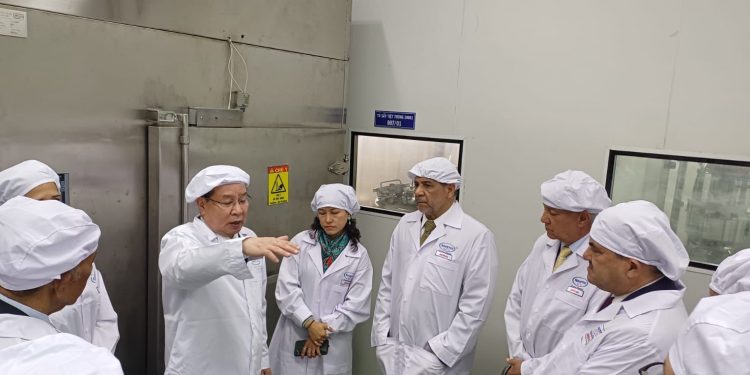 Delegación dominicana visita laboratorio líder en vacuna contra la PPA en Vietnam