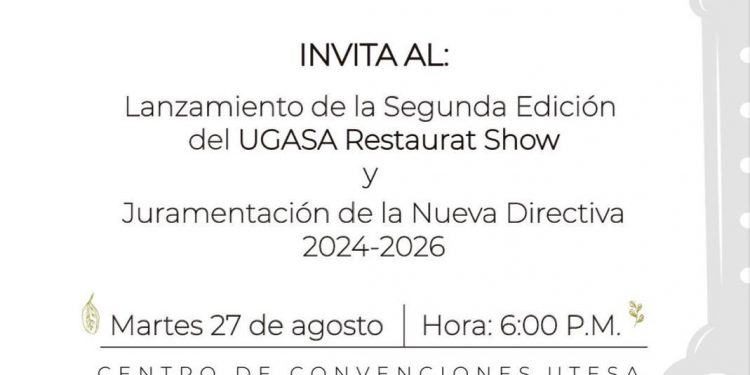 UGASA lanza segunda edición del Restaurant Show y juramentará nueva directiva 2024-2026