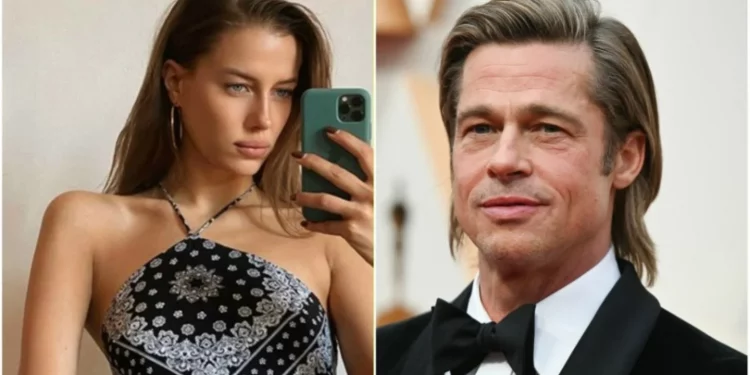 Brad Pitt hizo su primera aparición en una alfombra roja junto a su nueva novia