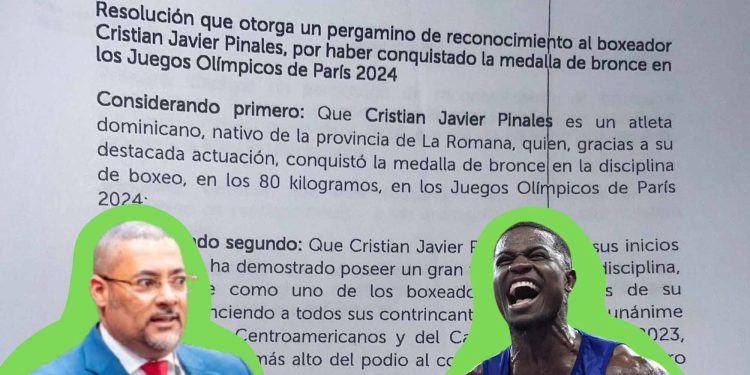 Senado aprueba reconocimiento al medallista Cristian Pinales, presentado por el senador Eduard Espiritusanto