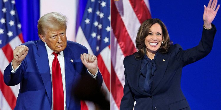 Empate entre Harris y Trump en las encuestas a tres semanas de las elecciones