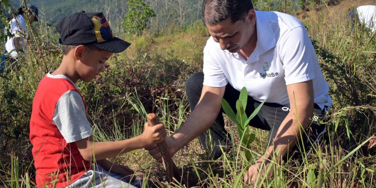 SeNaSa impulsa la reforestación en La Vega con siembra de 2,000 árboles en área afectada por incendio