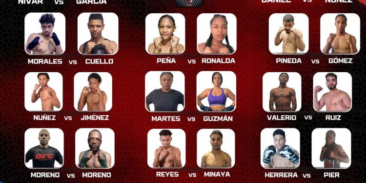 Gran cartelera de Artes Marciales Mixtas en Santiago organizada por Dominican Fight Club y FEDAMMKIBA