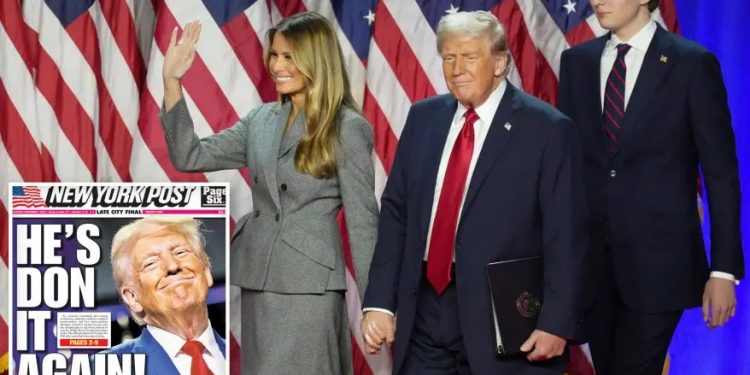 Donald Trump gana las elecciones de 2024 y se convierte en el 47.º presidente de los Estados Unidos