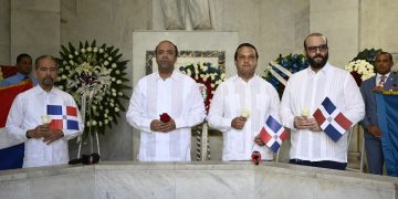 Banreservas rinde homenaje a los Padres de la Patria en el 181 aniversario de la Independencia
