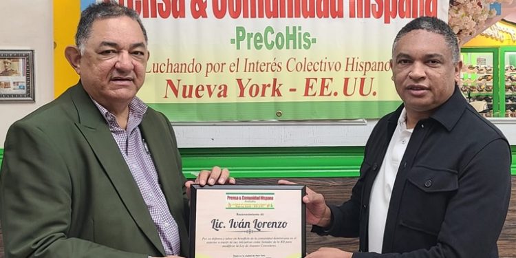 PreCoHis reconoce ex senador Lorenzo de RD por su lucha y defensa favor dominicanos exterior