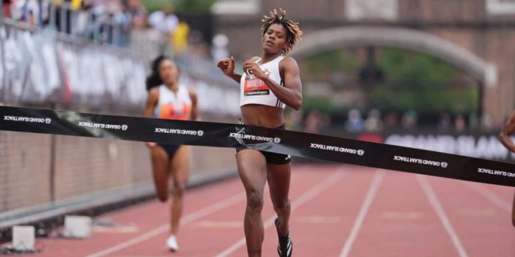 Marileidy Paulino brilla de nuevo en los 200 metros del Grand Slam Track