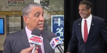 Congresista Espaillat vota anticipadamente en primarias demócratas y llama votar por Cuomo para enfrentar a Trump