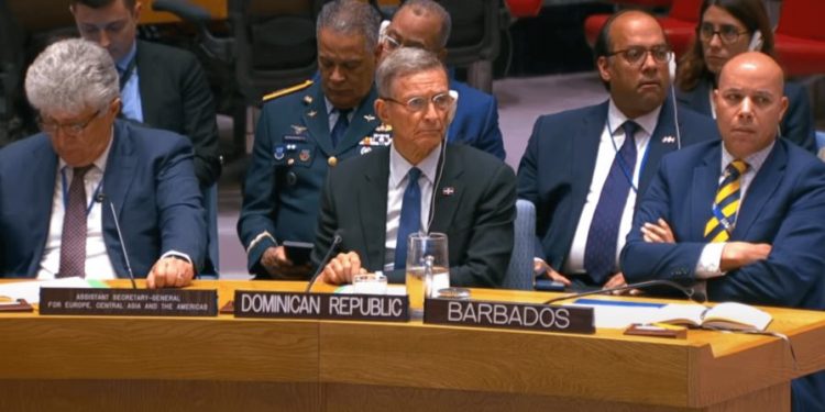 Canciller Roberto Álvarez exige acción firme y urgente ante crisis haitiana en la ONU
