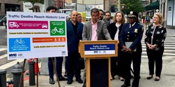DOT reporta una disminución histórica en muertes por accidentes de tránsito NYC