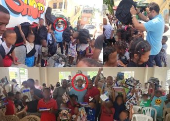 En NY agradecen «Fundación Pague a un Tercero» entrega útiles escolares a niños en Santo Domingo Oeste