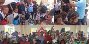 En NY agradecen «Fundación Pague a un Tercero» entrega útiles escolares a niños en Santo Domingo Oeste