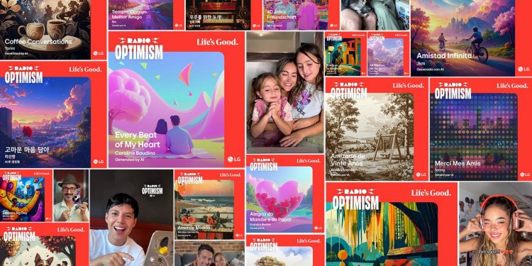 LG transforma la música en mensajes de amor con su campaña global Radio Optimism