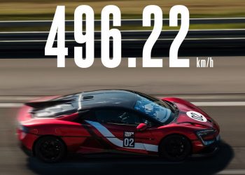 Carro eléctrico chino alcanza los 496 km/h y rompe récord mundial