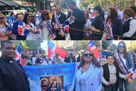 Cientos asisten al «Desfile Religioso Mariano» en Manhattan dedicado al Papa León XlV