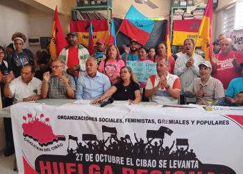 Dirigentes populares del Cibao suspenden huelga por efectos de la tormenta Melissa