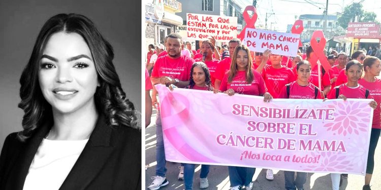 Ana María Lecler lidera jornada histórica por la prevención del cáncer de mama en Santiago Oeste
