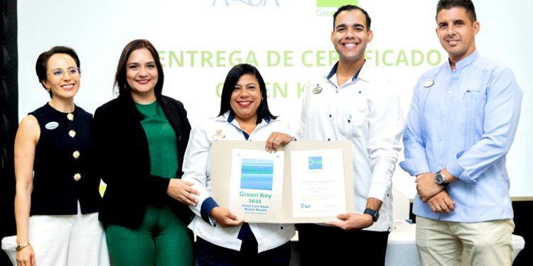 Resort para adultos Live Aqua Punta Cana obtiene certificación internacional Green Key por su compromiso con la sostenibilidad