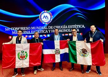 Médico dominicano Óscar Polanco recibe distinción internacional en congreso mundial de estética en Perú