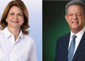 Raquel Peña y Leonel Fernández